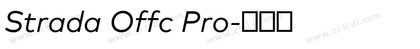 Strada Offc Pro字体转换 Strada Offc Pro字体转换
